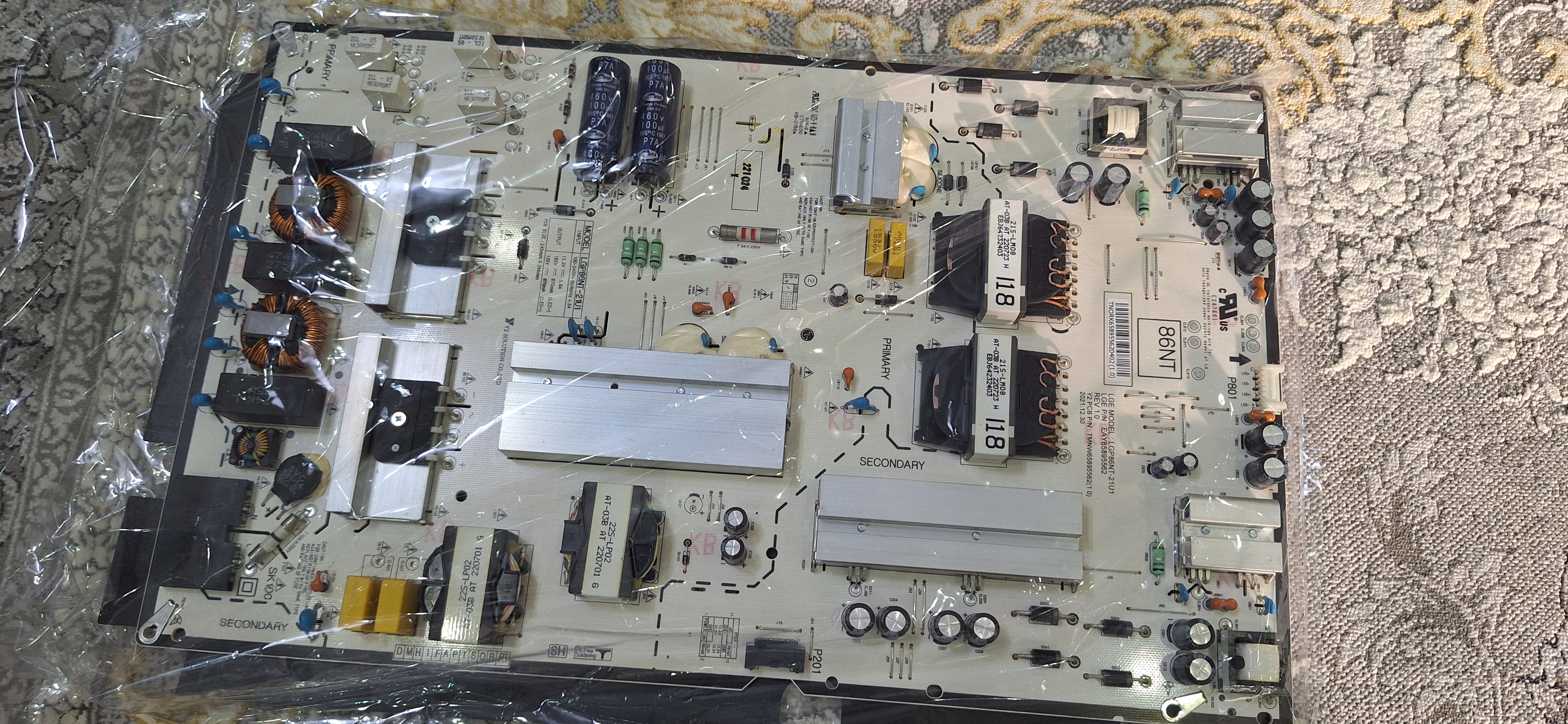 پاور تلویزیون ال جی LG Power Board EAX66985201 (1.5) EAY64388821 86NT